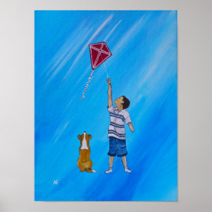 Lichter dan lucht Schilderij van Alfred Fox Poster
