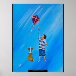 Lichter dan lucht Schilderij van Alfred Fox Poster