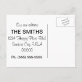 Lichter en Seagull Change of Address Briefkaart (Achterkant)