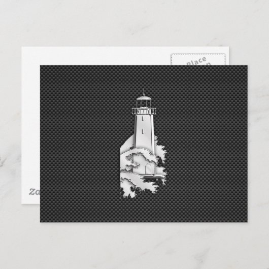 Lichter voor chroomstijl op koolstofvezel briefkaart (Voorkant / Achterkant)