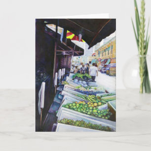 Lichtere kant van Lavender Street Singapore Greeti Kaart