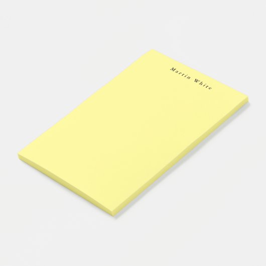 Lichtgeel Elegant Professioneel Modern Post-it® Notes (Schuin)