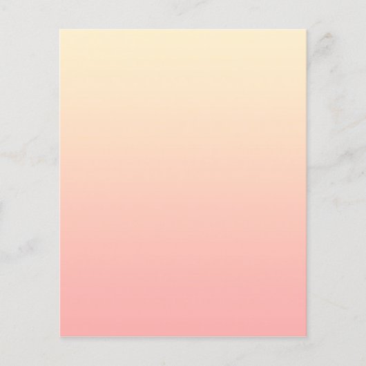 Lichtgeel en roze verloop flyer (Voorkant)