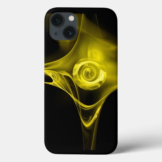 LICHTGEEL FRACTALE ROOS Case-Mate iPhone CASE (Achterkant)