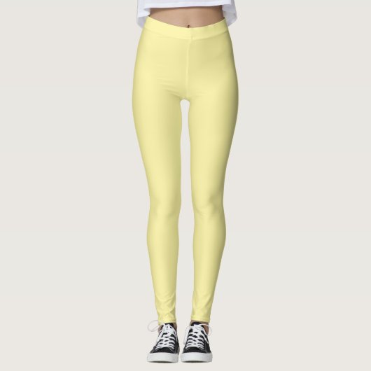 Lichtgeel Leggings (Voorkant)