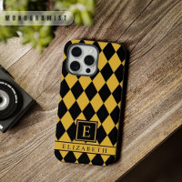  Lichtgeel Zwart Argyle Patroon