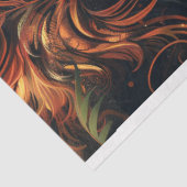 Lichtgekleurde Abstracte leeuw decoupage Tissuepapier (Detail)