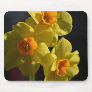 lichtgele daffodibloem muismat
