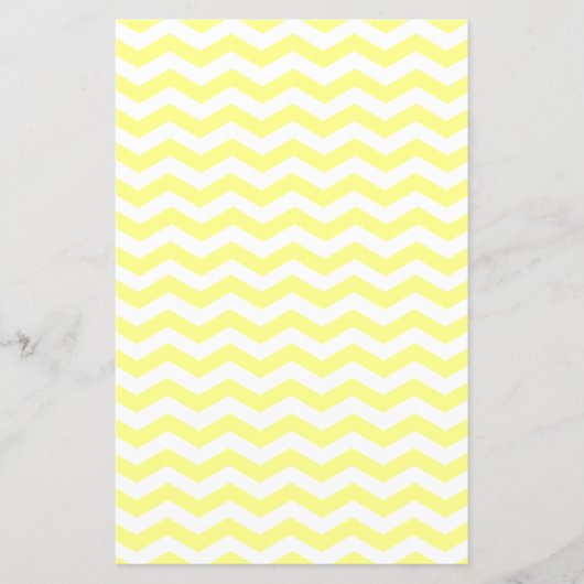 Lichtgele en witte kleuren Zigzag Chevron Pattern (Voorkant)