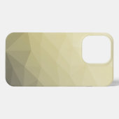 Lichtgele grijze maaswijdte Monogram iPhone Hoesje (Achterkant horizontaal)