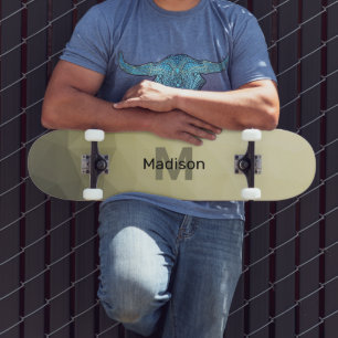 Lichtgele grijze maaswijdte Monogram Skateboard