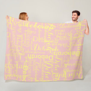 Lichtgele namen over Blush Luminous Fleece Deken