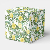 Lichtgele roze lenteverbinding bedankdoosjes (Achterkant)