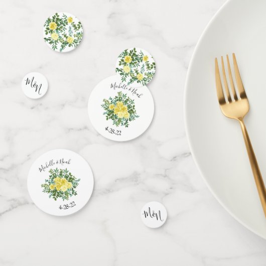 Lichtgele roze  lenteverbinding confetti (Groep)