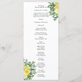 Lichtgele roze  lenteverbinding menu (Achterkant)