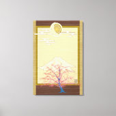 Lichtgevende Bomen Canvas Afdruk (Voorkant)