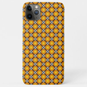 Lichtgevende gouden stippen zwart wit rasterpatroo iPhone 11 pro max hoesje