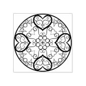 Lichtgevende harten rubberstempel (Afrduk)