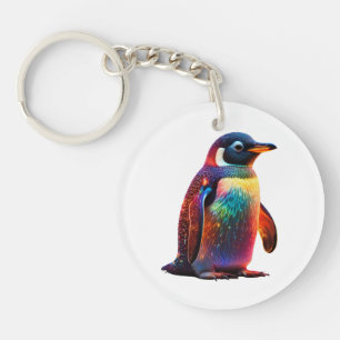 lichtgevende pinguïncharme sleutelhanger
