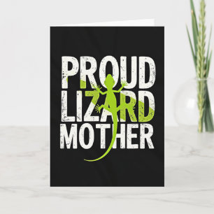 Lichtgevende Reptiel Moederdag Kaart