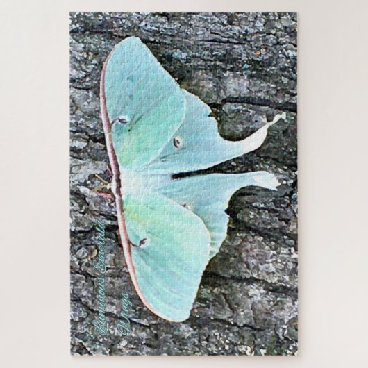 Lichtgevende smaragdgroene vleugels - Quiet Ember Legpuzzel (Verticaal)