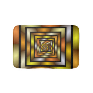 Lichtgevende Tunnel Kleurrijke Trippy Fractal Grap Badmat