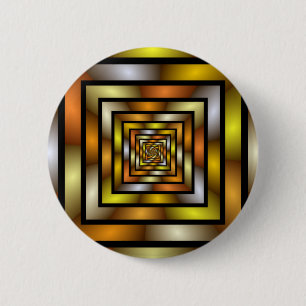 Lichtgevende Tunnel Kleurrijke Trippy Fractal Grap Ronde Button 5,7 Cm