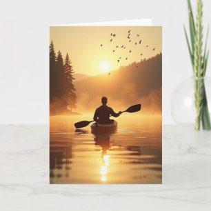 Lichtgevende Verjaardagskaart bij Zonsopgang Kaart