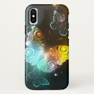 Lichtgevende vlinder en nachtvlinders iPhone x hoesje