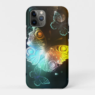 Lichtgevende vlinder en nachtvlinders iPhone 11 pro hoesje
