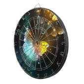 Lichtgevende vlinder en nachtvlinders dartbord (Voorkant Rechts)