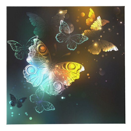 Lichtgevende vlinder en nachtvlinders kubus (Rechts)