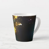 Lichtgevende vlinder en nachtvlinders latte mok (Rechterhoek)