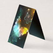 Lichtgevende vlinder en nachtvlinders visitekaartjes (Voorkant)