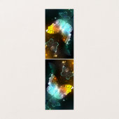 Lichtgevende vlinder en nachtvlinders visitekaartjes (Buitenkant ongevouwen)