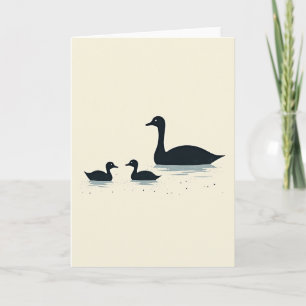 Lichtgevende Watervogels Moederdagkaart Kaart