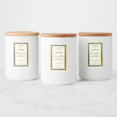 Lichtgevende Zilveren Glitter Goud Effect Product Voedselcontainer Etiket (Flessen)