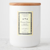 Lichtgevende Zilveren Glitter Goud Effect Product Voedselcontainer Etiket (Voorkant)