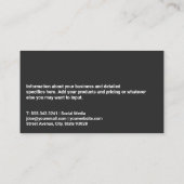 Lichtgewicht van mensen | Visitekaartje QR-code (Achterkant)