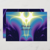 LICHTGOLVEN ,Blauw,Paars,Wit Kaart (Voorkant / Achterkant)