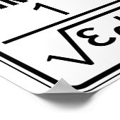 Lichtgrenssnelheid Poster (Hoek)