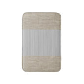 Lichtgrijs beige jute horizontale strepen mat (Voorkant Verticaal)