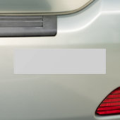 Lichtgrijs Bumpersticker (Op auto)