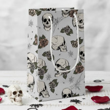 Lichtgrijs Elegante Donkere Halloween Schedel