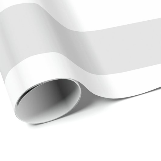 Lichtgrijs en wit reusachtig streeppatroon H Cadeaupapier (Rol Hoek)