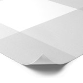 Lichtgrijs geruit welkomstbord poster (Hoek)