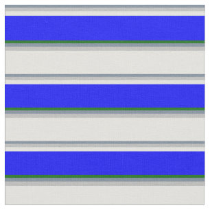 Lichtgrijs, grijs, lichtcyaan, blauw en groen stof