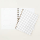 Lichtgrijs Wit Geruit Dambord Planner (Display)