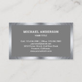 Lichtgrijze betonmixer Cement Truck Visitekaartje (Achterkant)