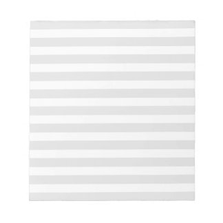 Lichtgrijze en witte snoepjes strepen notitieblok